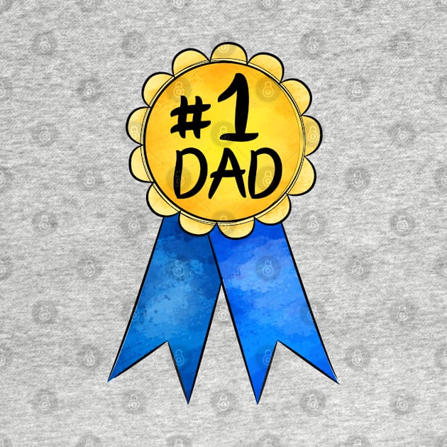 No 1 Dad Medal by lunamoonart